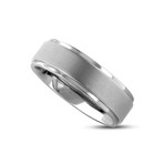 Brushed Finish Classic Titanium Ring (Size 7)