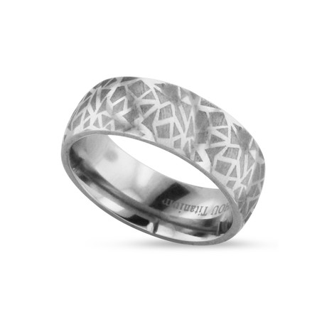 Textured Titanium Ring (Size 7)