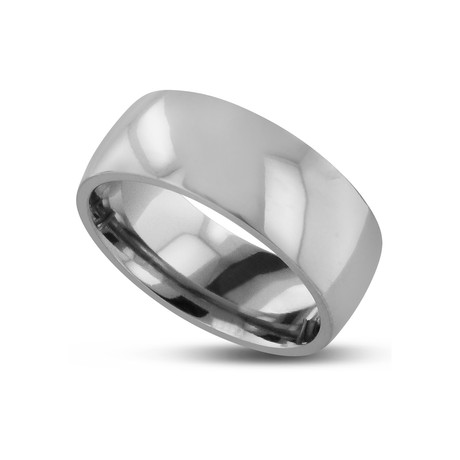 Polished Classic Titanium Ring (Size 7)