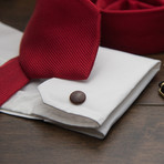 Stud Cufflinks (Mahogany)