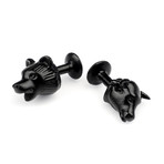 Hand-Carved Bull & Bear Cufflinks