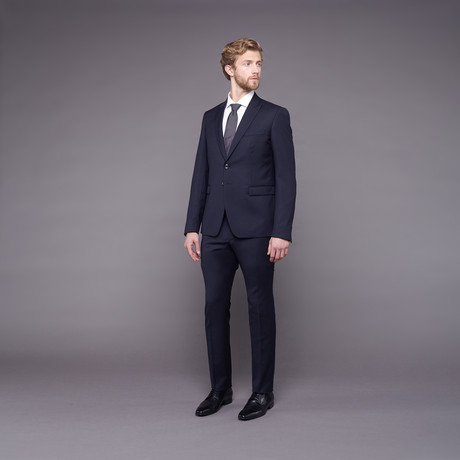 Just Cavalli Suit // Navy Herringbone (Euro: 50)