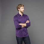 Whitehorse Long Sleeve Woven Shirt // Purple (XS)