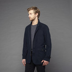 Wolf Woven Jacket // Navy (XL)