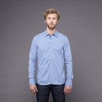 Serendipity Long Sleeve Woven Shirt // Blue Fog (XS)