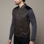 Hilbert Vest // Dark Brown (XL)