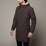 Kyle Hooded Parka // Dark Brown (M)