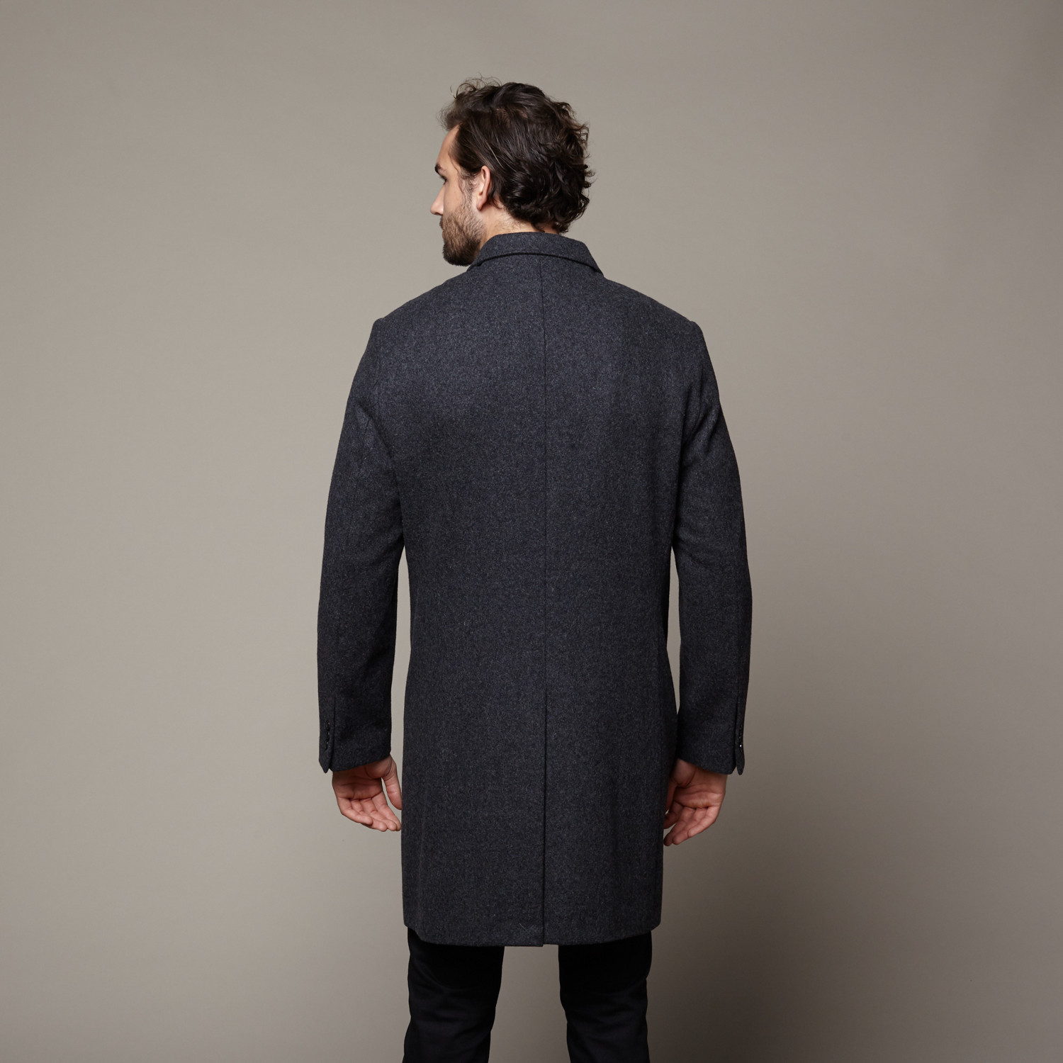 Lord John Wool Overcoat // Charcoal (US: 40) - Merc - Touch of Modern