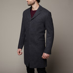 Lord John Wool Overcoat // Charcoal (US: 48)