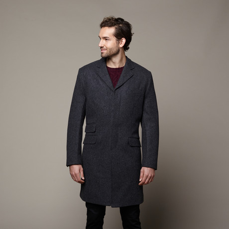 Lord John Wool Overcoat // Charcoal (US: 40)