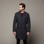 Lord John Wool Overcoat // Charcoal (US: 48)