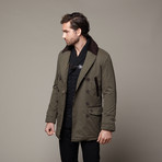 Meyer Shawl Collar Coat // Dark Khaki (S)