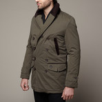 Meyer Shawl Collar Coat // Dark Khaki (S)