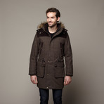 Schultz Hooded Parka // Dark Khaki (XS)