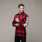 C.R.E.A.M Flannel // Red + Black (S)