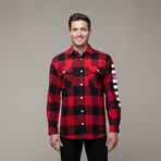 C.R.E.A.M Flannel // Red + Black (S)