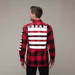 C.R.E.A.M Flannel // Red + Black (S)