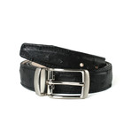 1.25" Belt // Black Quill Leather (36"L)