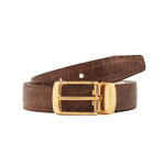 1.25" Belt // Rugged Brown Shin Leather (34"L)