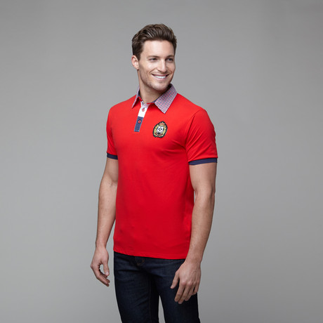 Pique Short Sleeve Polo // Red (S)