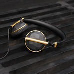 Linea N°1 // On-Ear Headphones (Carbon + Gold)