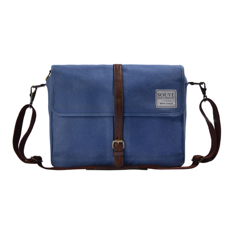 Canvas // Messenger Bag (Blue)