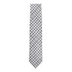 Silk Check Tie // Black + White