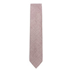 Silk Mini Cross-Stitch Tie // Burgundy