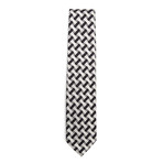 Silk Dots + Dashes Tie // Black