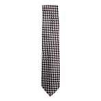 Silk Concentric Dot Tie // Black