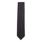 Silk Shadow Polka Dot Tie // Black