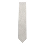 Linen Brushed Tie // Silver