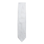 Silk Shadow Polka Dot Tie // Silver