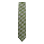 Silk Pinwheel Pattern Tie // Green