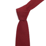 Silk Braided X Tie // Red