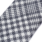 Silk Check Tie // Black + White