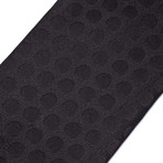 Silk Shadow Polka Dot Tie // Black