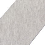 Linen Brushed Tie // Silver