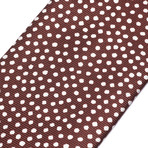 Silk Confetti Dot Tie // Brown