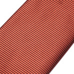 Tom Ford // Silk Horizontal Stripe Tie // Brick Red