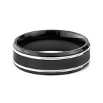 Black Titanium Ring // 7mm (Size 8)