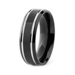 Black Titanium Ring // 7mm (Size 8)