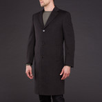 Larry Cashmere Single Breasted Coat // Brown (US: 38R)