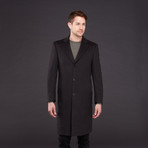 Larry Cashmere Single Breasted Coat // Brown (US: 38R)