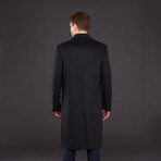 Loro Piana Wool + Cashmere Single Breasted Coat // Charcoal (US: 40S)