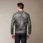 Viparo // Tristan Jacket // Distressed Grey (S)