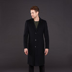 Cardinal of Canada // Loro Piana Wool Single Breasted Coat // Black (US: 36R)