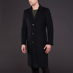 Cardinal of Canada // Loro Piana Wool Single Breasted Coat // Black (US: 36R)