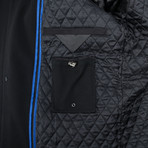 Loro Piana Textured Wool Weatherproof Coat // Black (S)