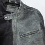 Viparo // Tristan Jacket // Distressed Grey (S)